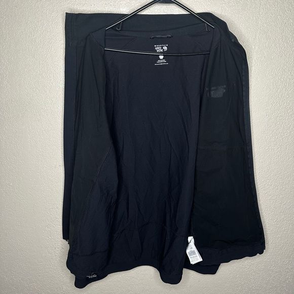 Mountain Hardwear Men's XL Softshell Windbreaker Jacket Black Soft Shell - Picture 4 of 5